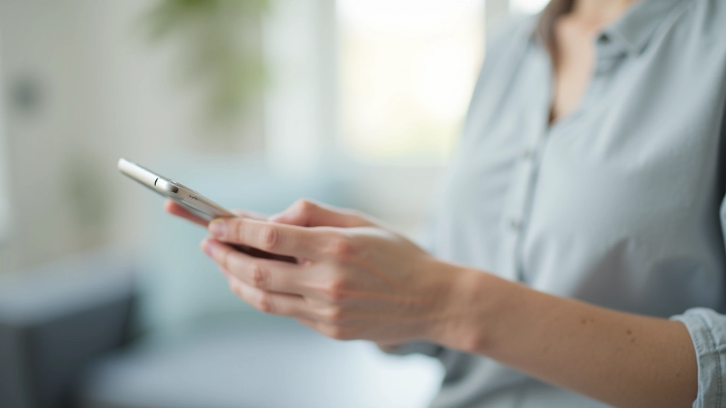 Patient receiving SMS appointment reminder on smartphone screen