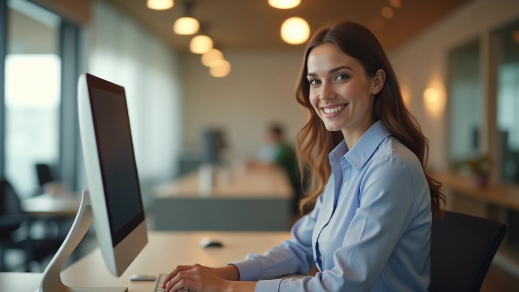 Medical clinic receptionist scheduling appointment on computer system